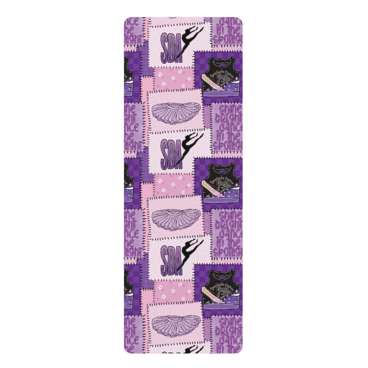 Spotlight Patchwork Rubber Yoga Mat