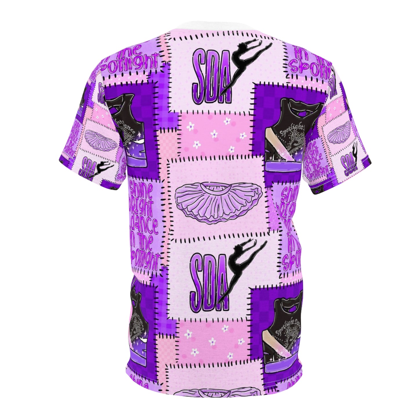 Spotlight patchwork Unisex Cut & Sew Tee (AOP)