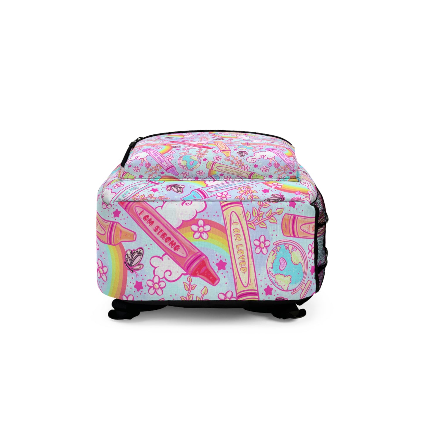Pink crayon affirmation Backpack