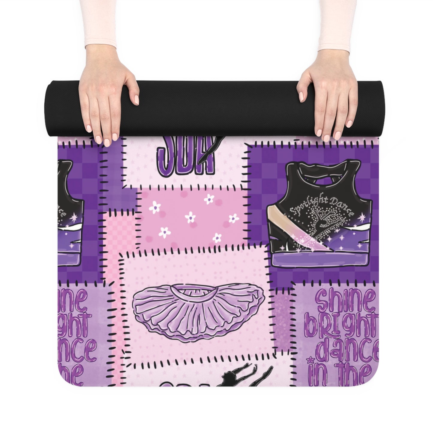 Spotlight Patchwork Rubber Yoga Mat