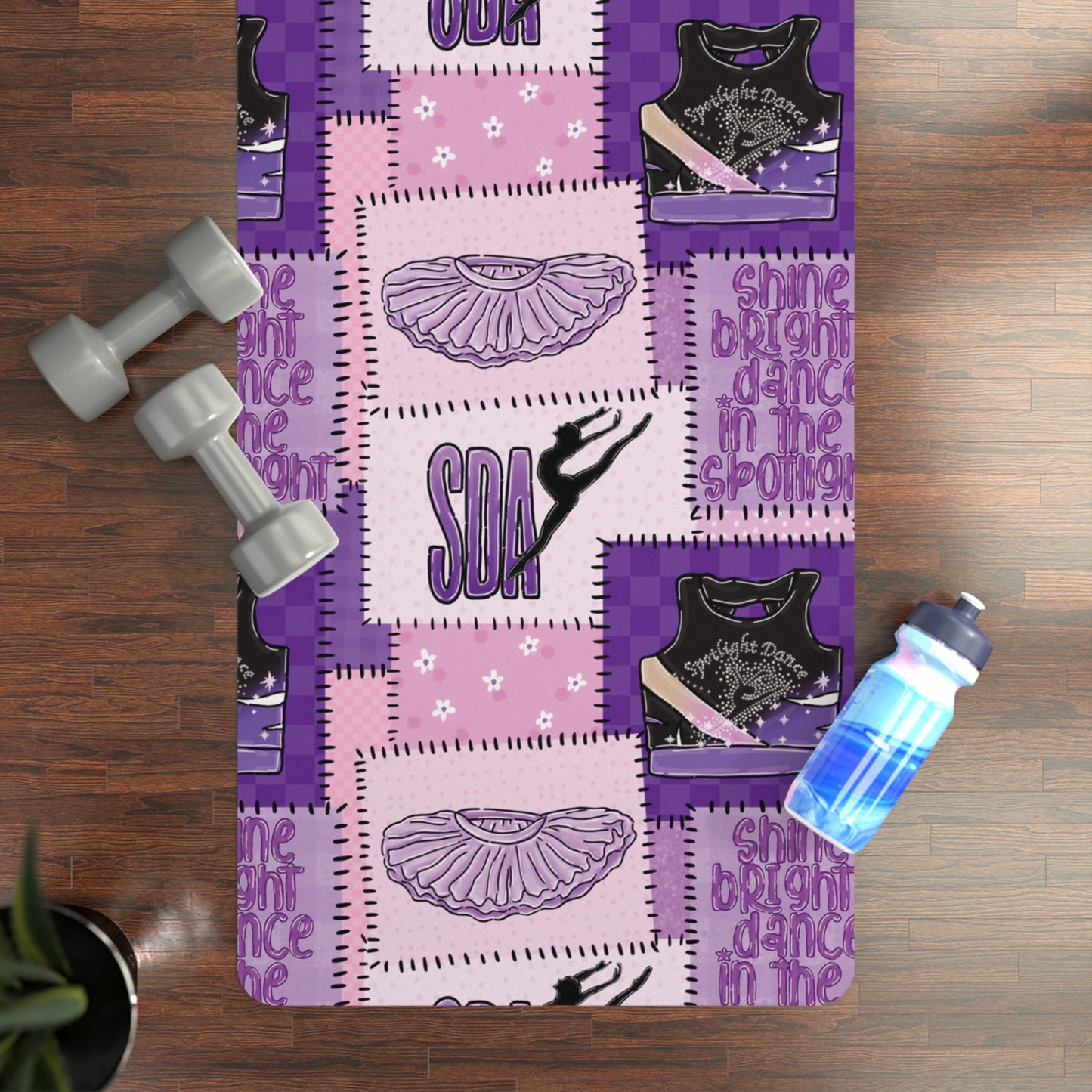 Spotlight Patchwork Rubber Yoga Mat