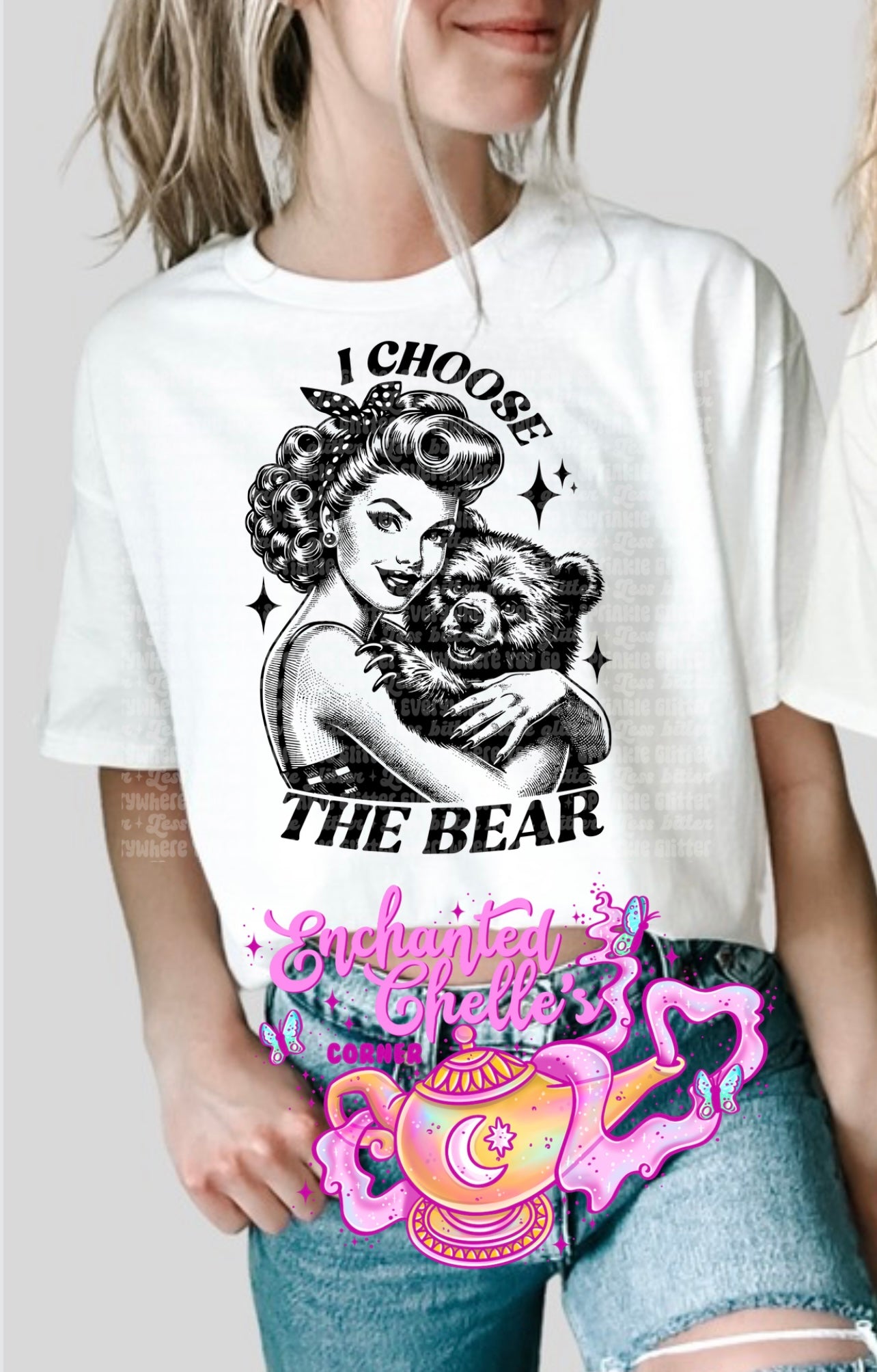 I choose the bear Adult t shirt