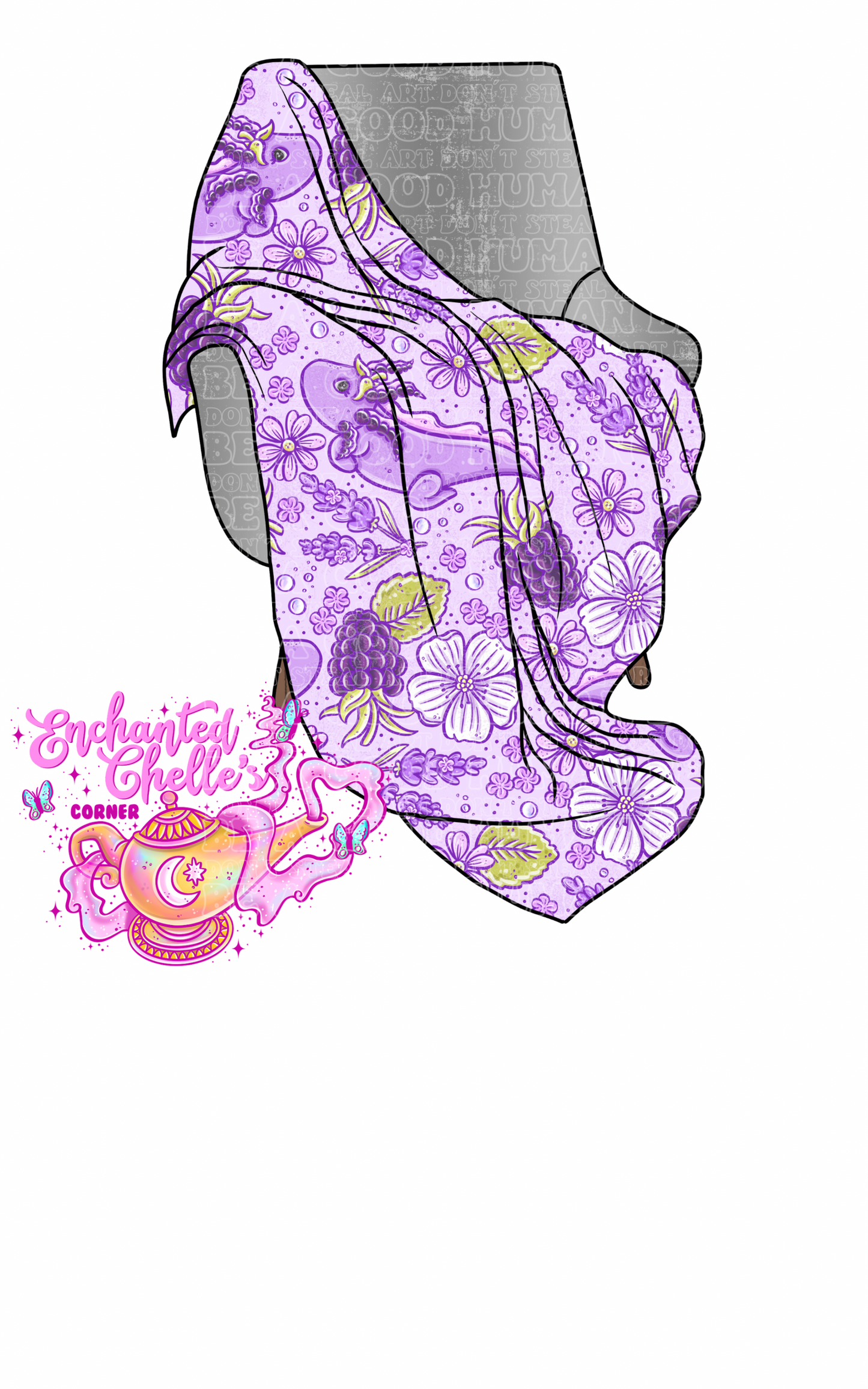 BlackBerry axolotl blanket 50x60 in