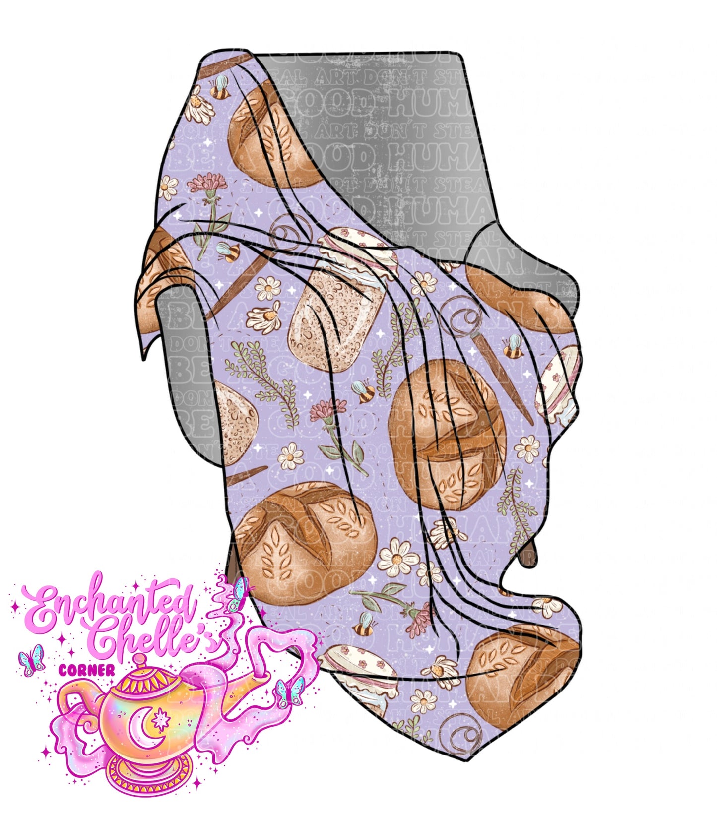 Sour Dough Vibes blanket 50x60 in