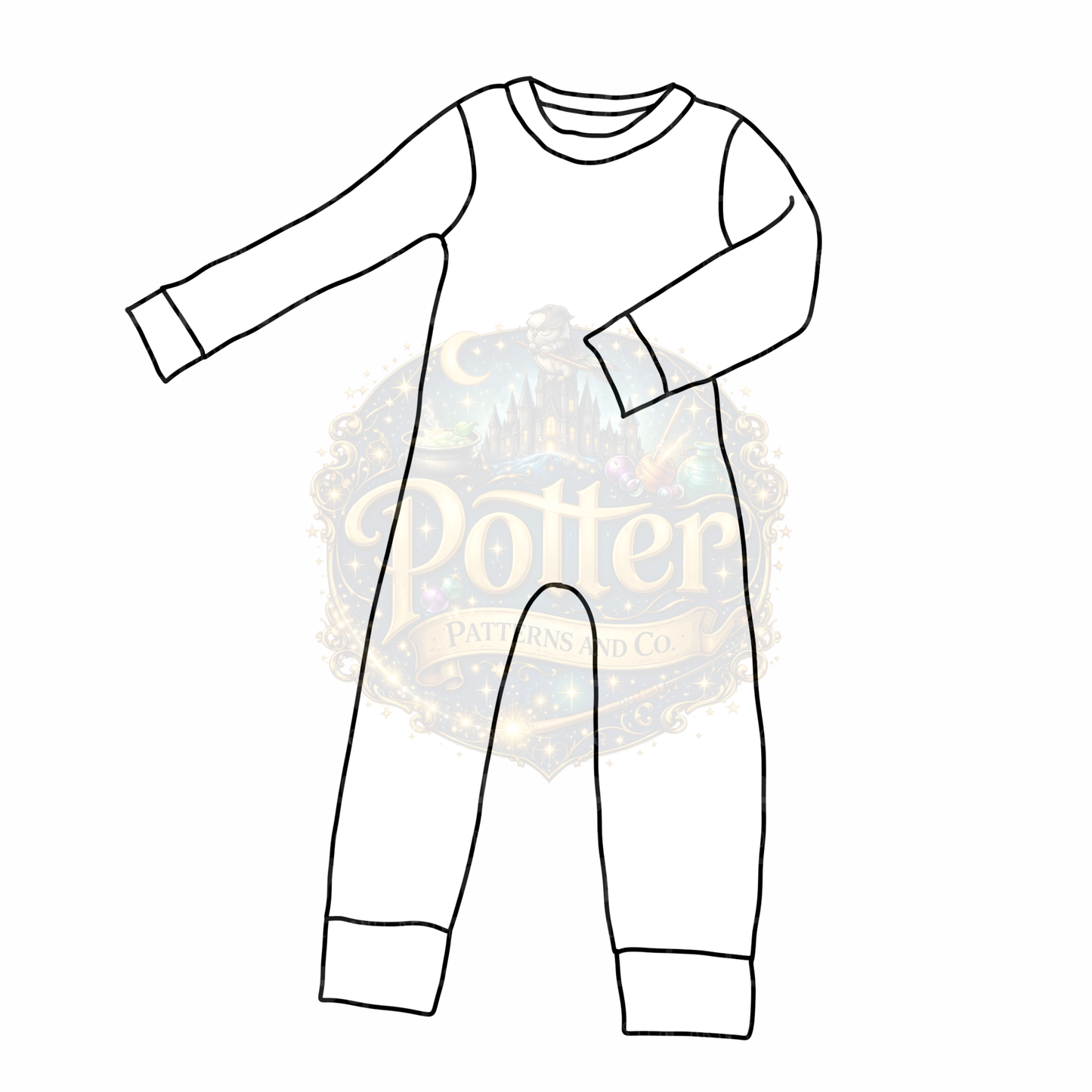 FREEBIE PJ Romper Mockup- Procreate/Canva