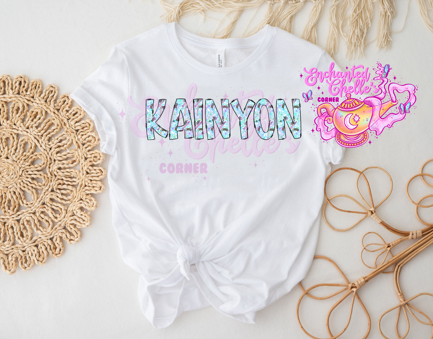 Blue Back 2 school crayons Mini kids Shirt