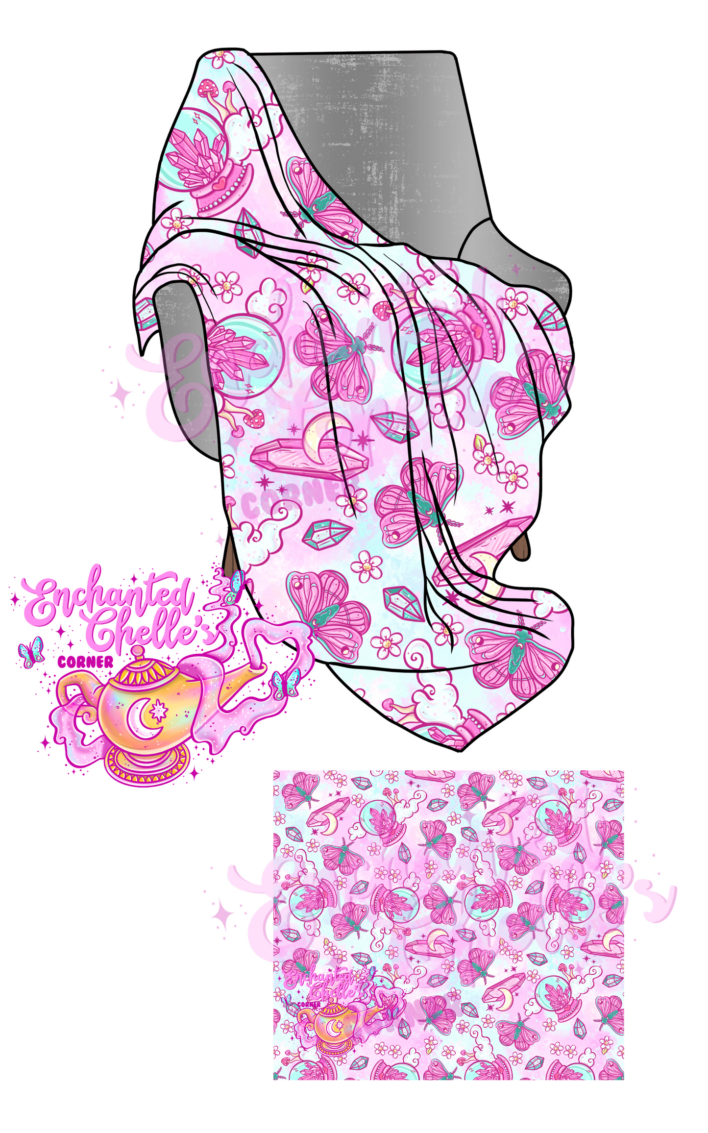 Cotton Candy Crystal Moths