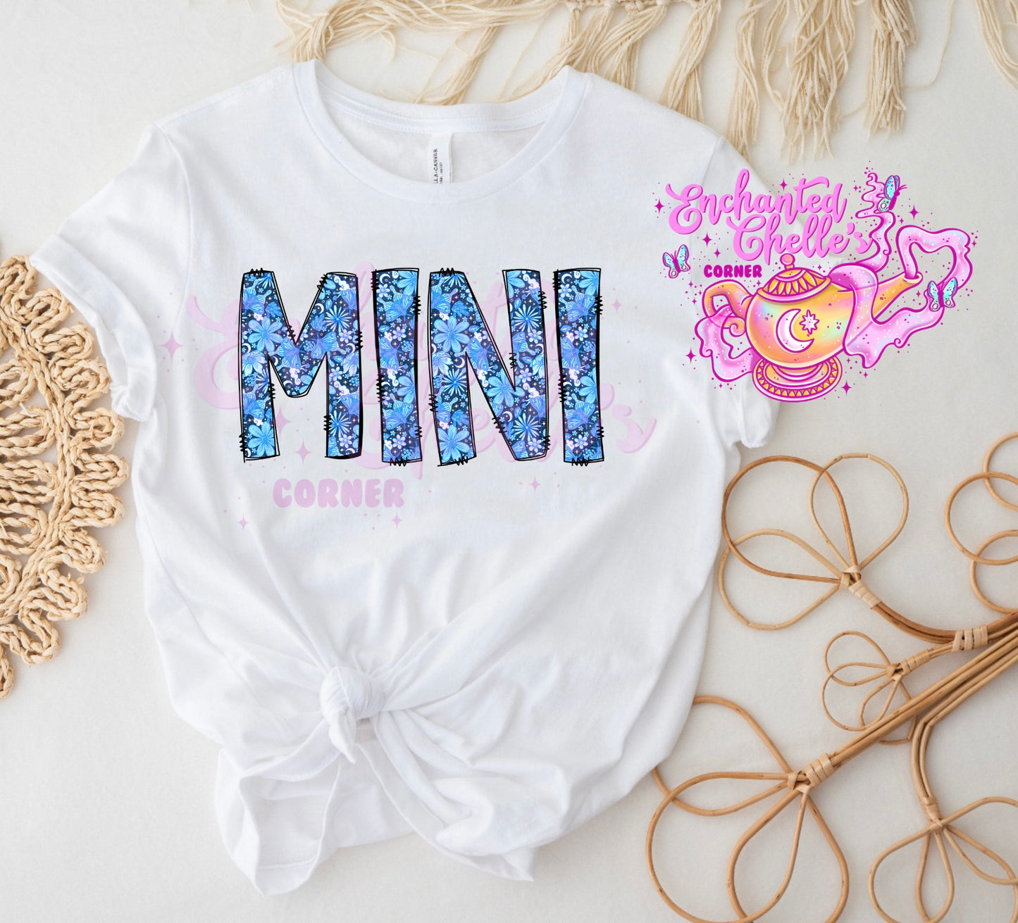 Blue/Black Moths MINI kids Shirt