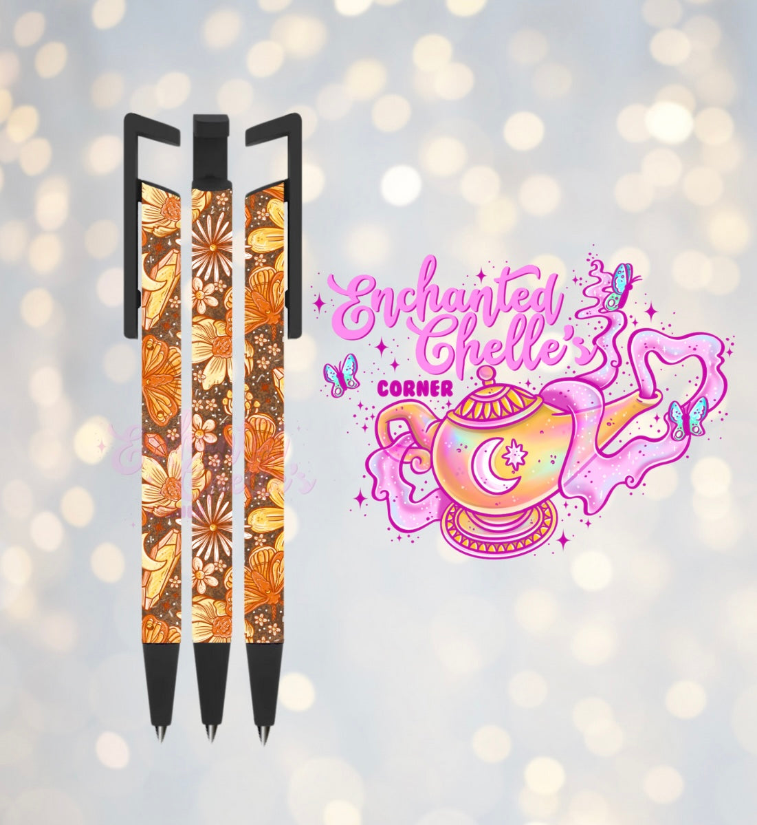 Orange/Brown Moths Pens