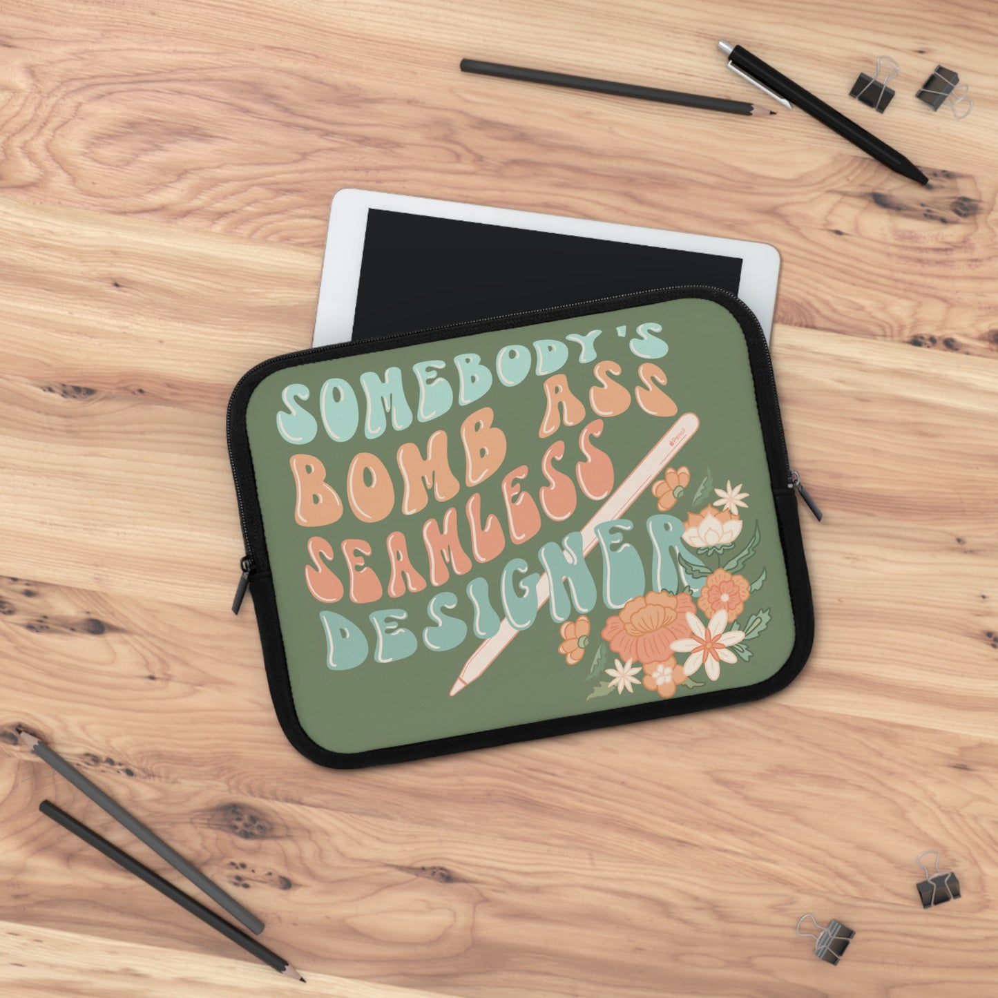 Seamless designer Laptop or IPad Sleeve