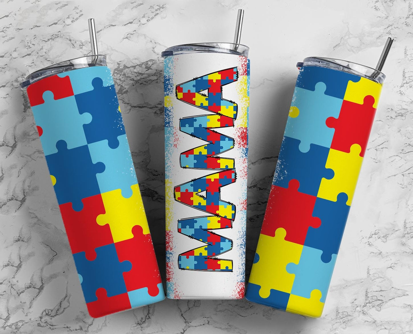 Autism Awareness Tumbler -MAMA