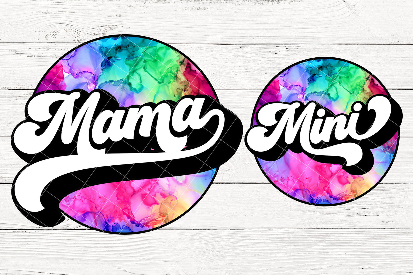 Bright Tie Dye Mama