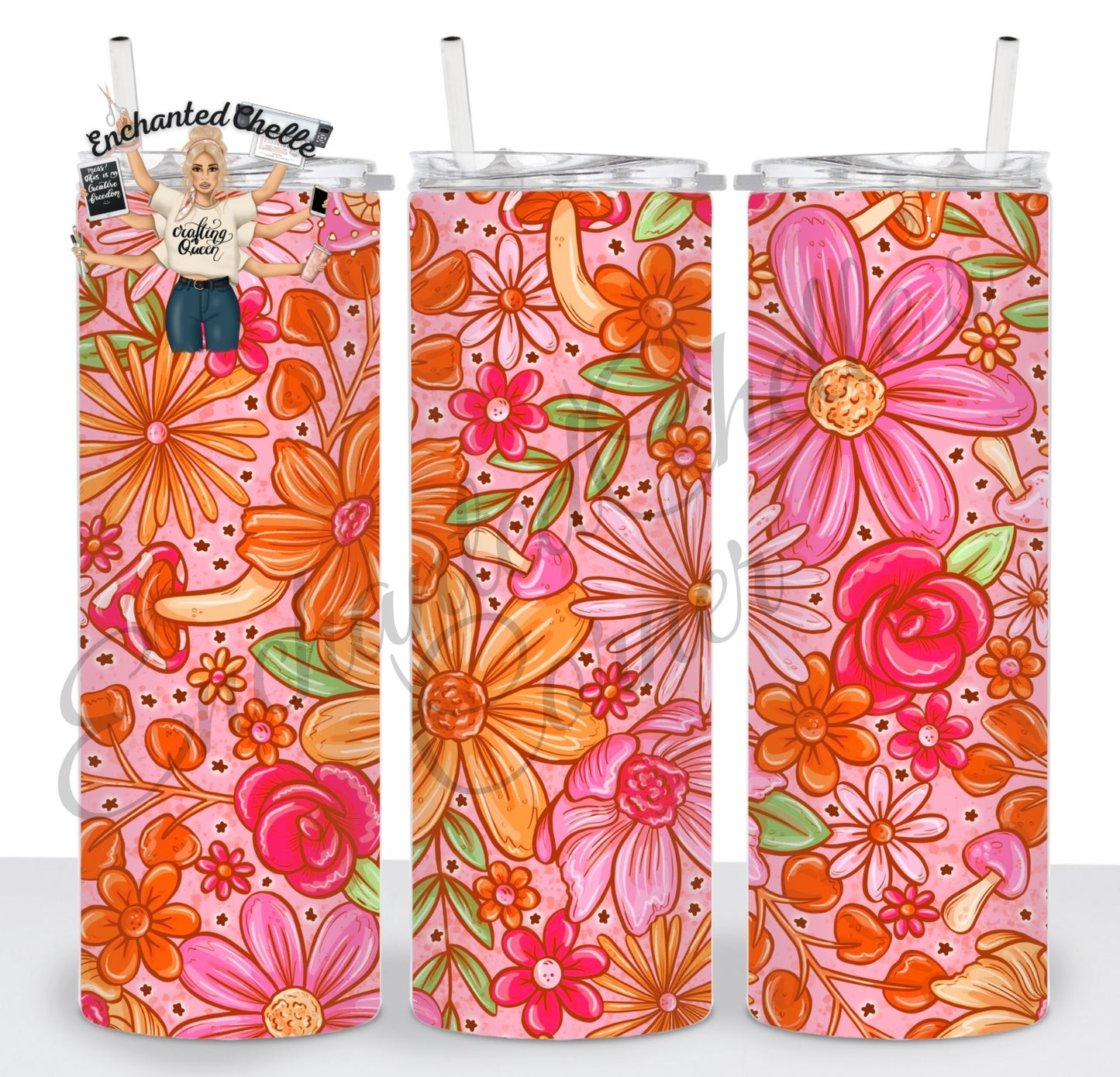 Orange Floral