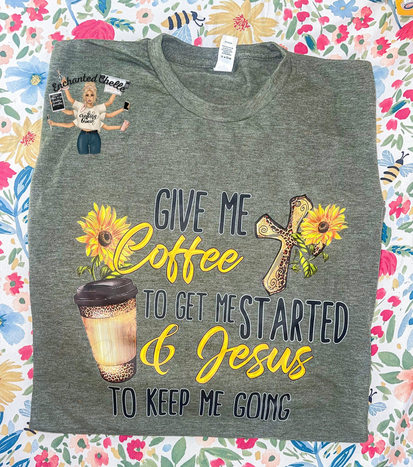 Give Me Coffee & Jesus💗 Adult t shirt