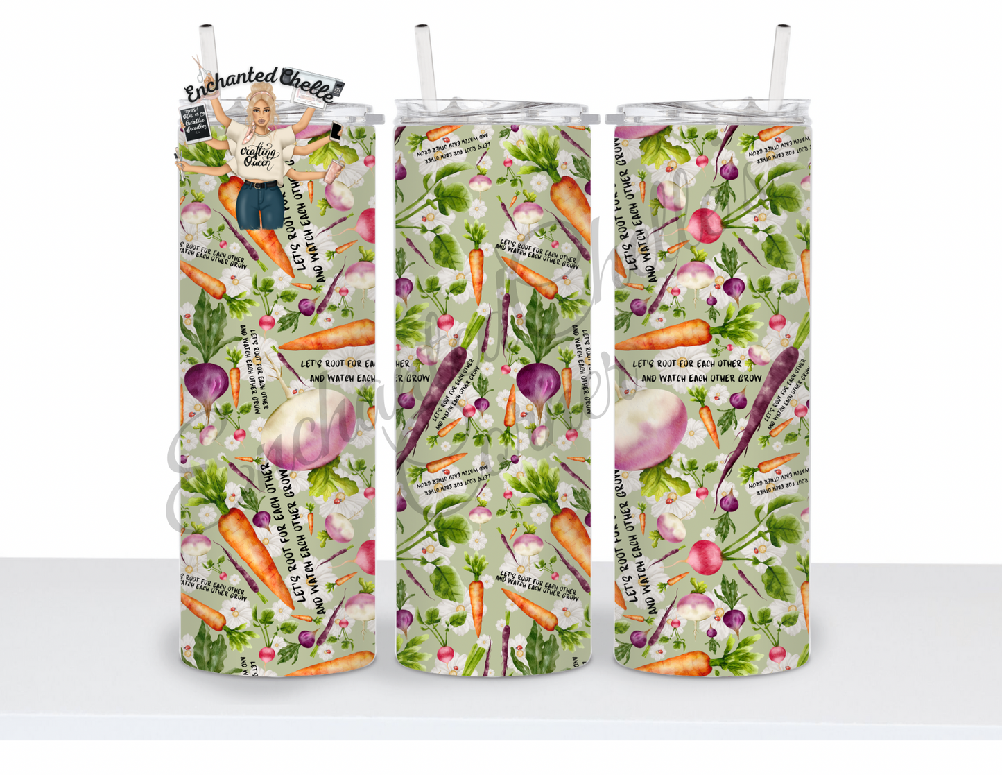 Floral Root For Each Other Seamless