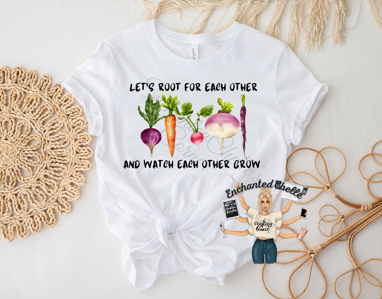 Floral Root For Each Other Seamless