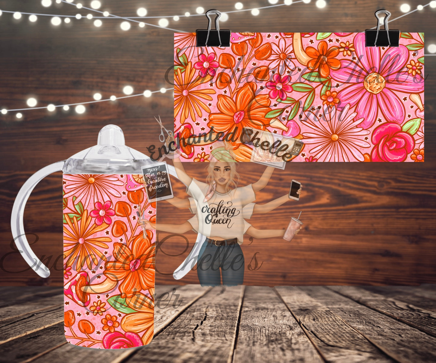 Orange Floral