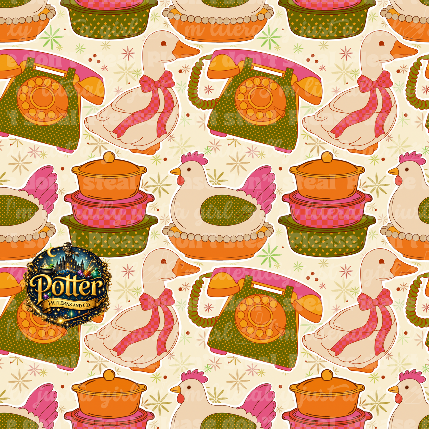 Retro Duck & Chicken