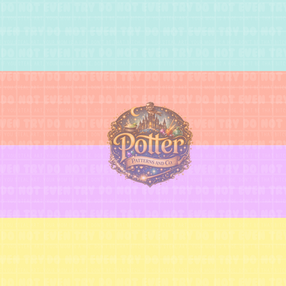 Horizontal Easter Color Stripes - Seamless