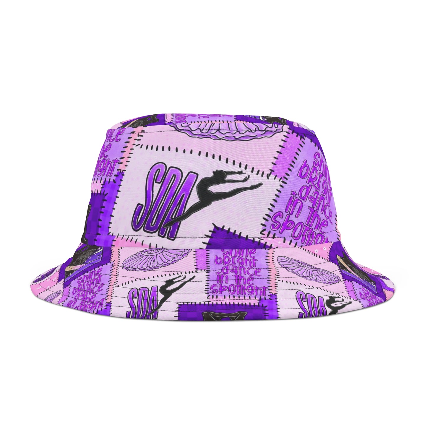 Spotlight patchwork Bucket Hat (AOP)