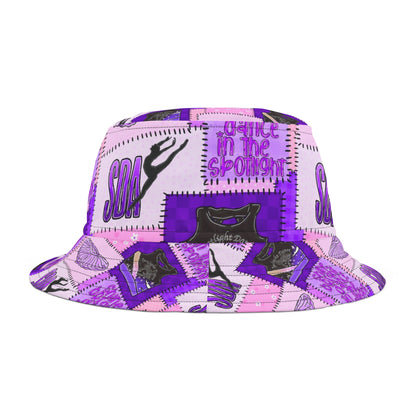 Spotlight patchwork Bucket Hat (AOP)