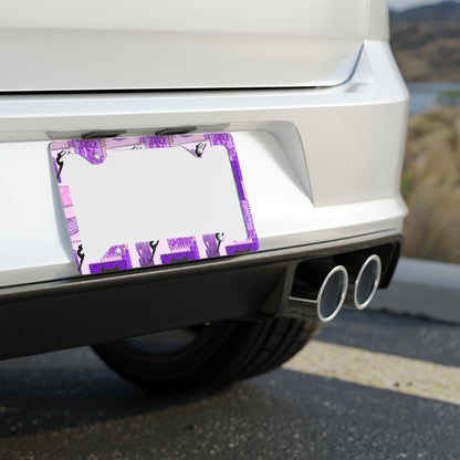 Spotlight patchwork Metal License Plate Frame