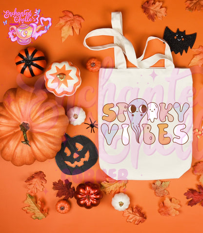 Spooky vibes Canvas Tote Bag