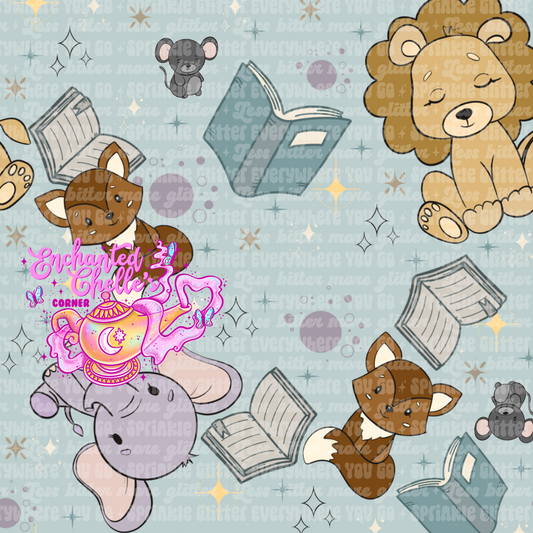 Blue books animals