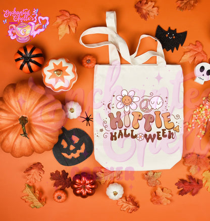 Hippie Halloween Canvas Tote Bag