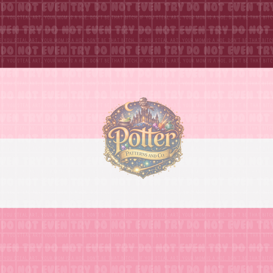 Horizontal Pink Stripes - Seamless