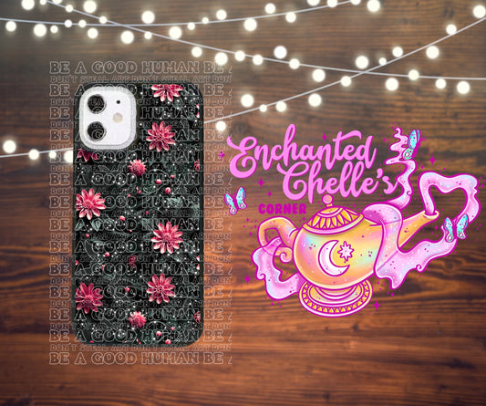 Batty pink floral