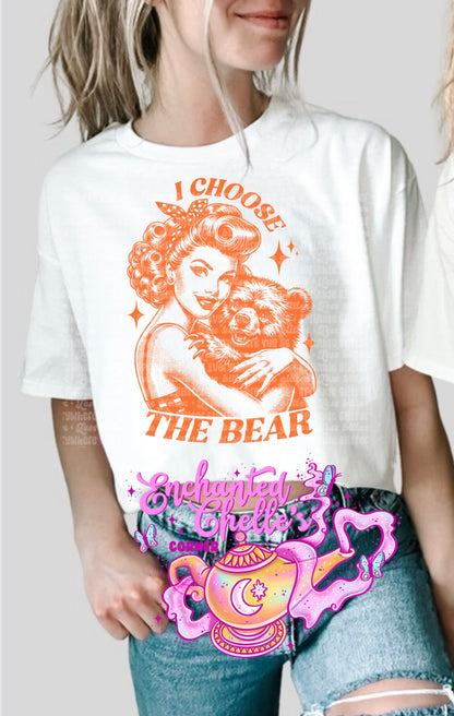 I choose the bear Adult t shirt