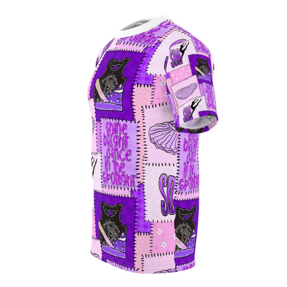 Spotlight patchwork Unisex Cut & Sew Tee (AOP)
