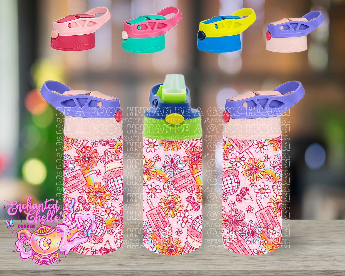 Ice Cream Disco Sip Straw Sippy