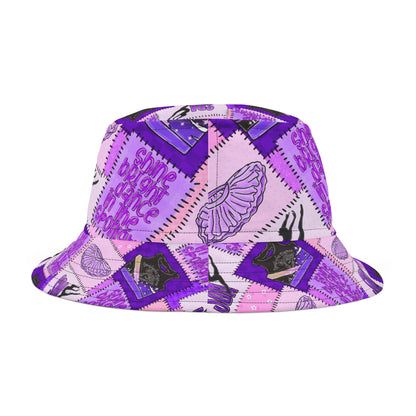 Spotlight patchwork Bucket Hat (AOP)