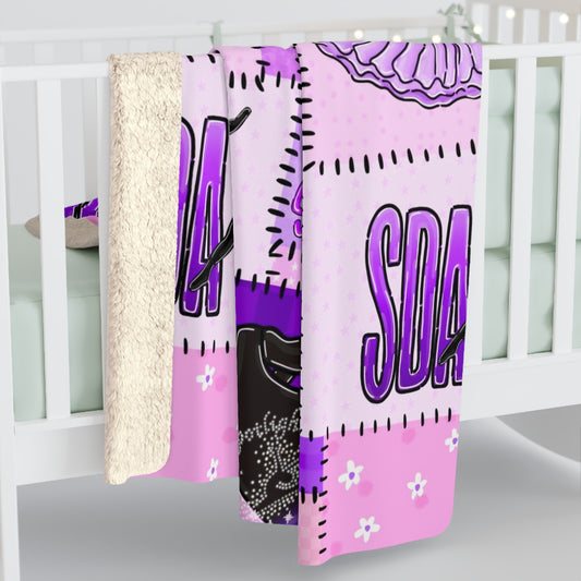 Spotlight patchwork Sherpa Fleece Blanket