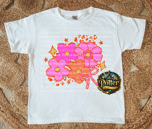 Groovy Flowers & Bows- PNG