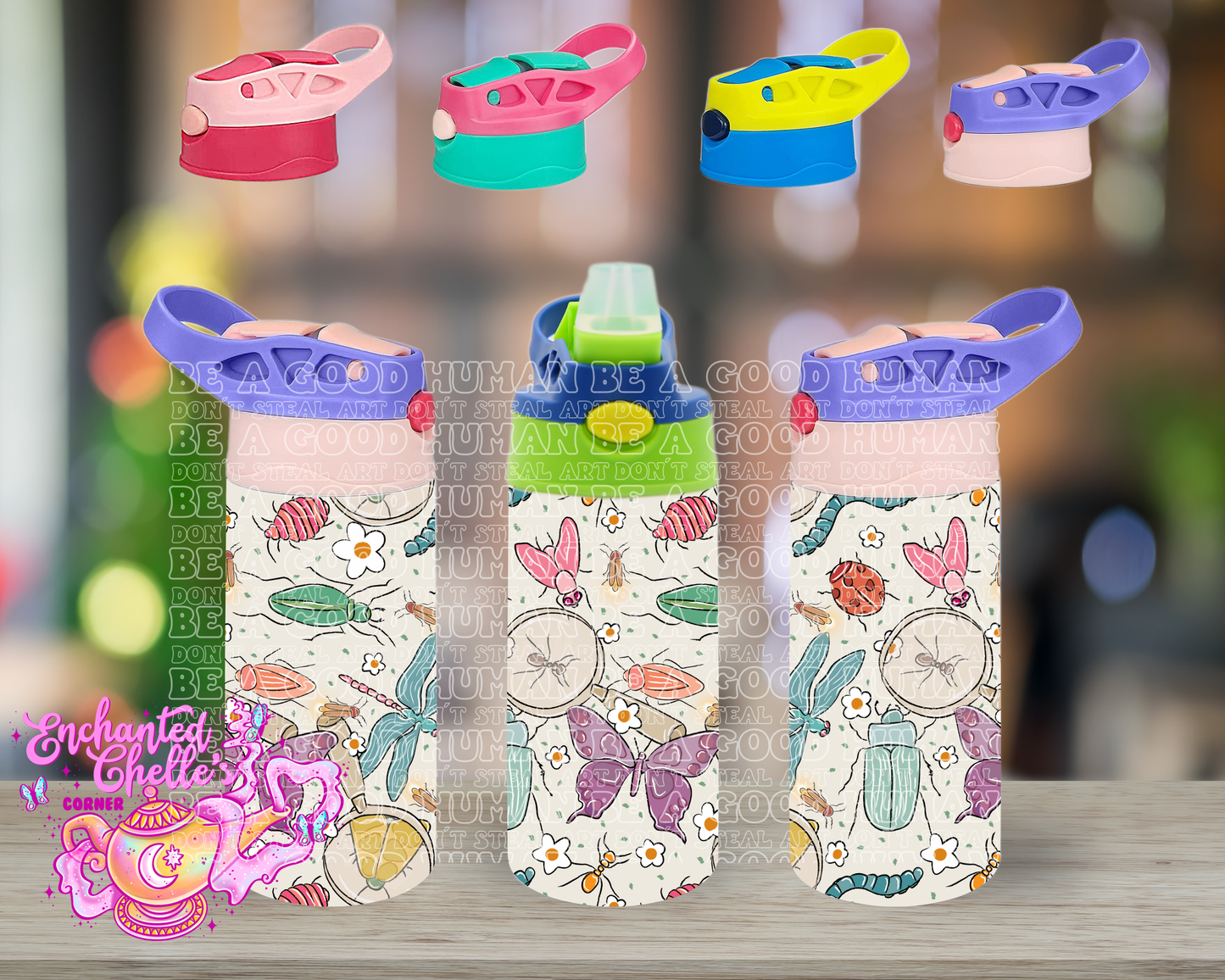 Cute bugs Sip Straw Sippy