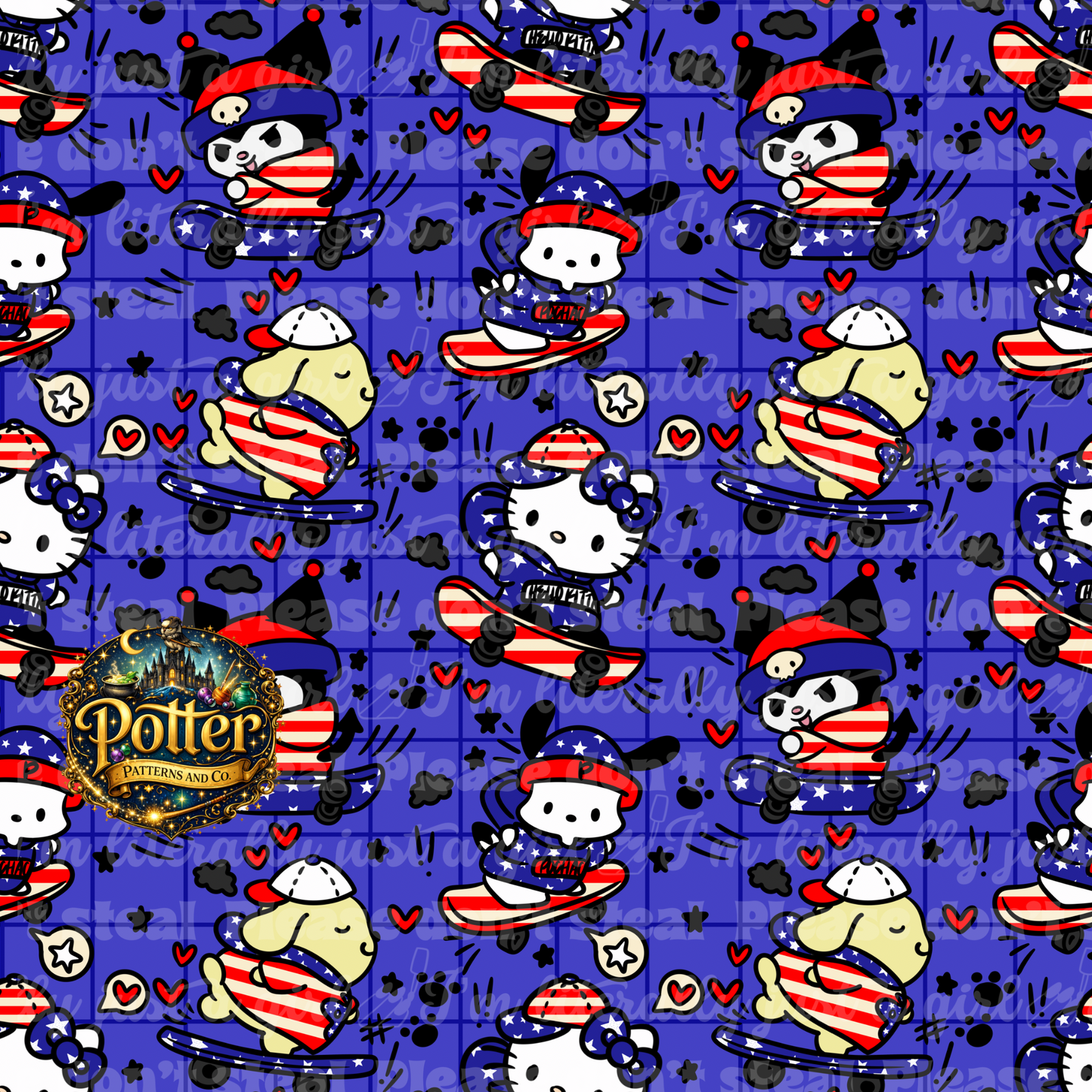 Red, White, and Blue San