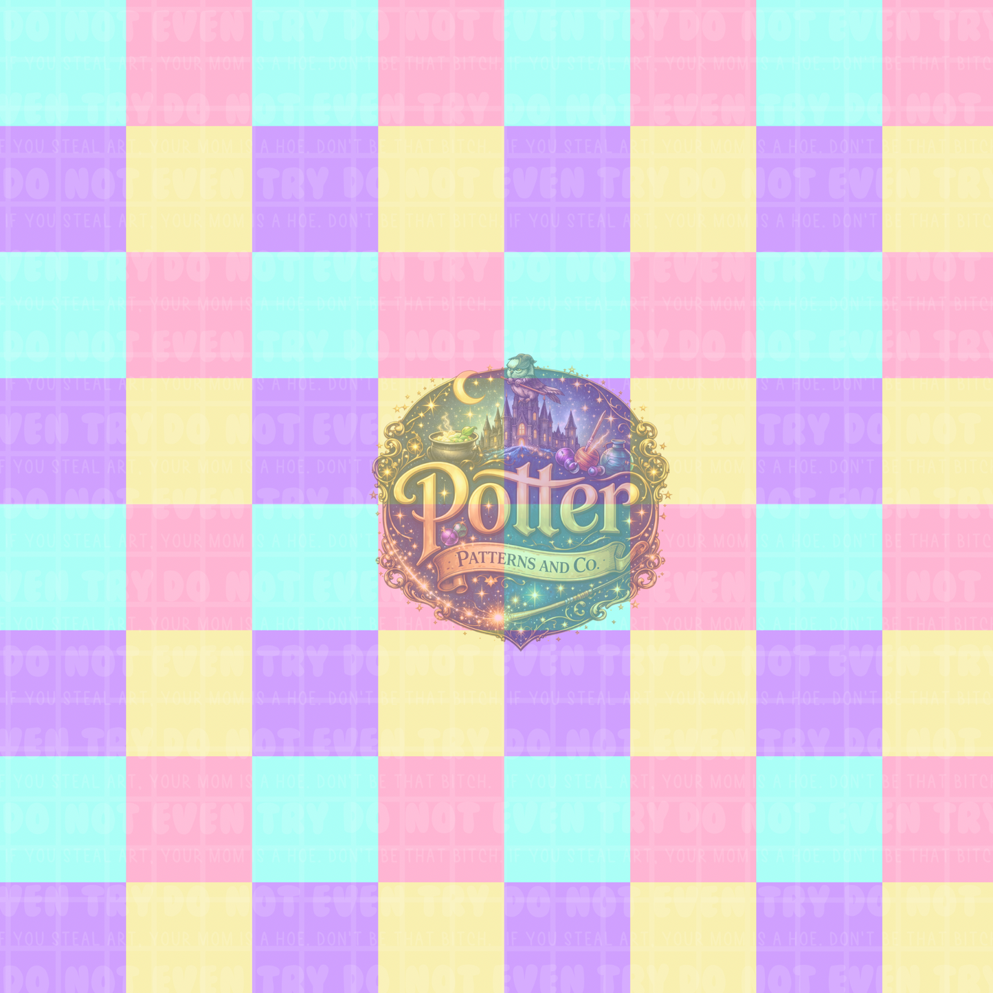 Pastel Checker- Seamless