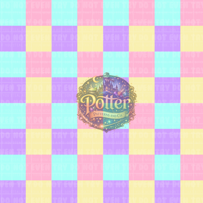 Pastel Checker- Seamless