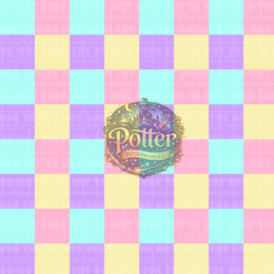 Pastel Checker- Seamless