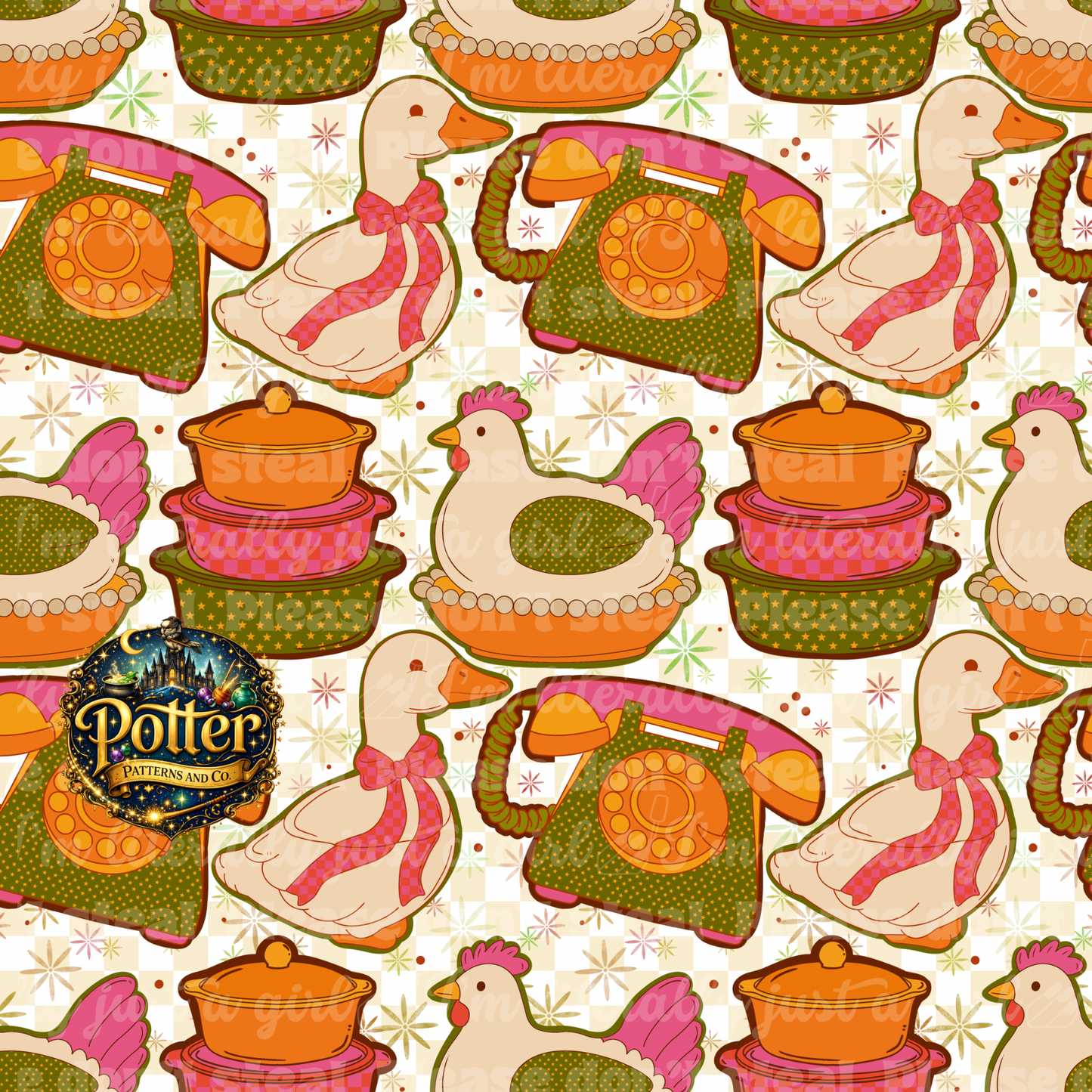 Retro Duck & Chicken