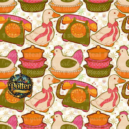 Retro Duck & Chicken