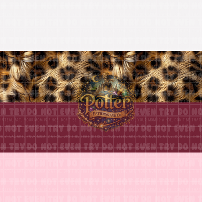 Horizontal Pink Animal Stripe- Seamless