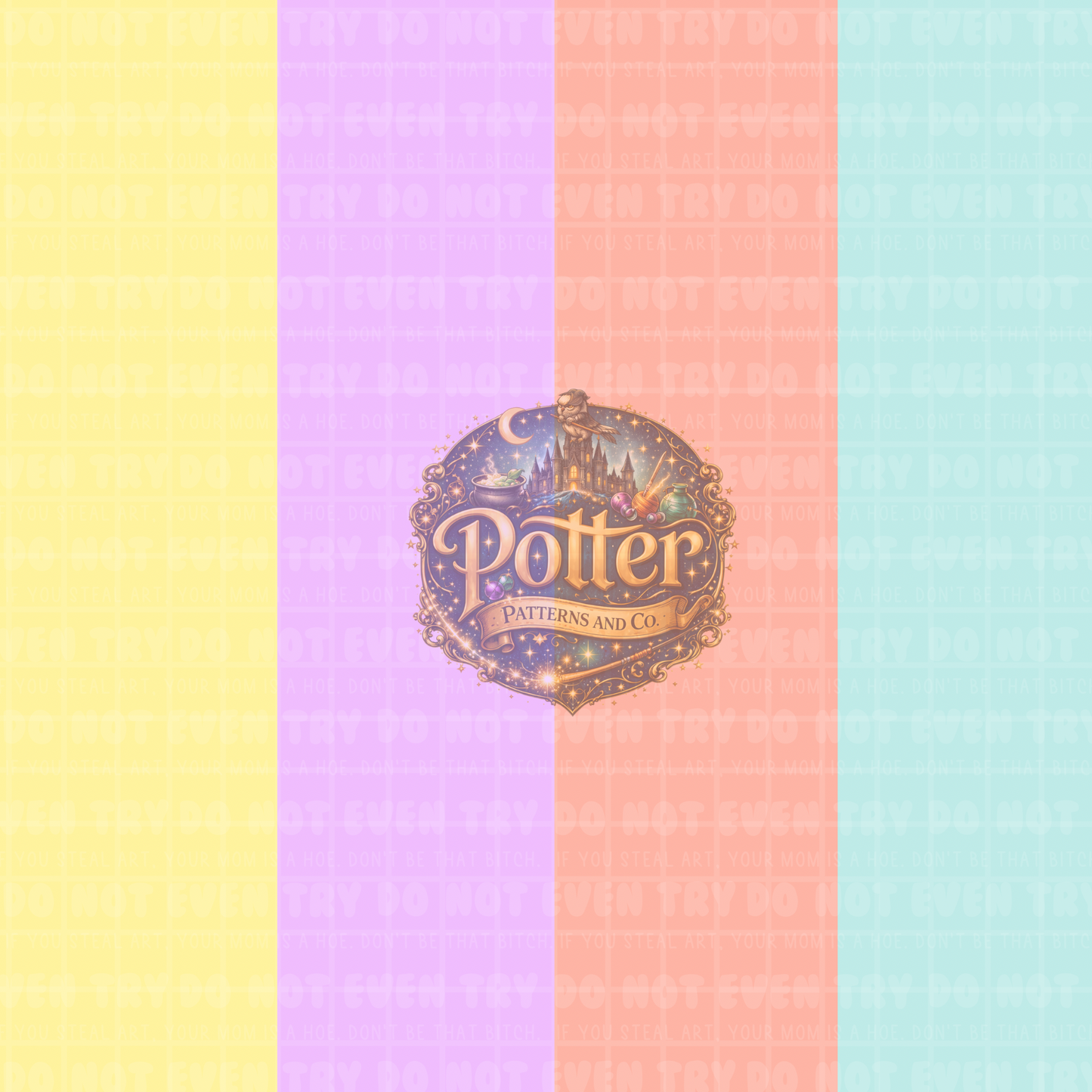 Vertical Easter Color Stripes - Seamless