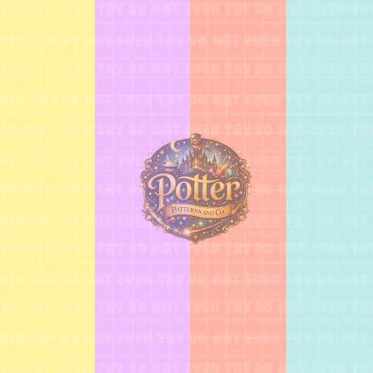 Vertical Easter Color Stripes - Seamless