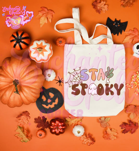 Stay Spooky Canvas Tote Bag