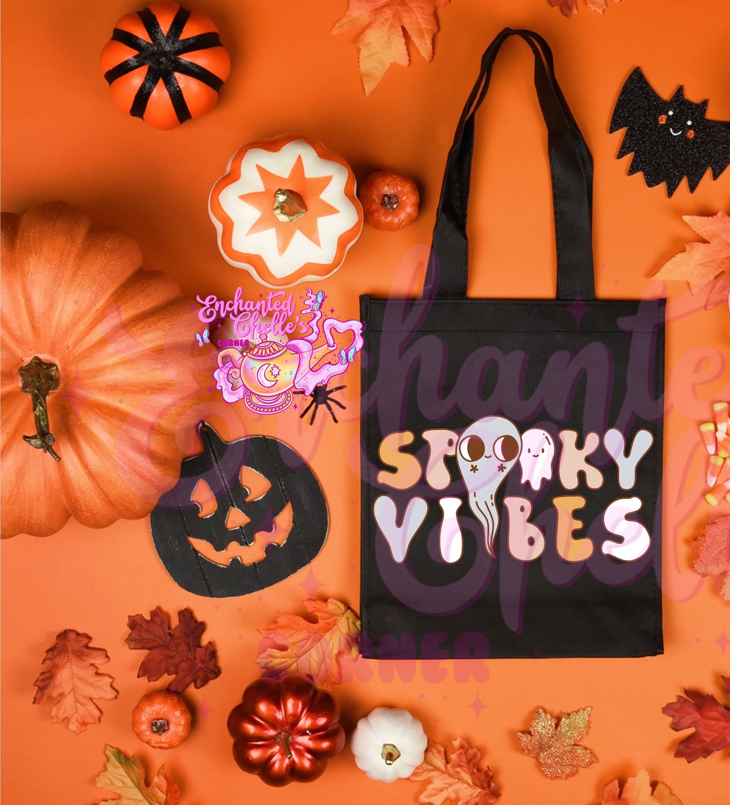 Spooky vibes Canvas Tote Bag