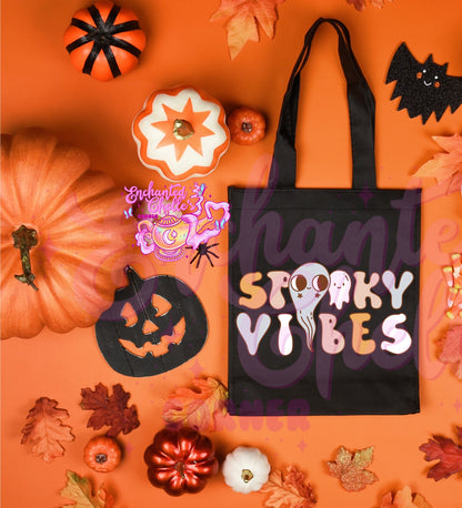 Spooky vibes Canvas Tote Bag